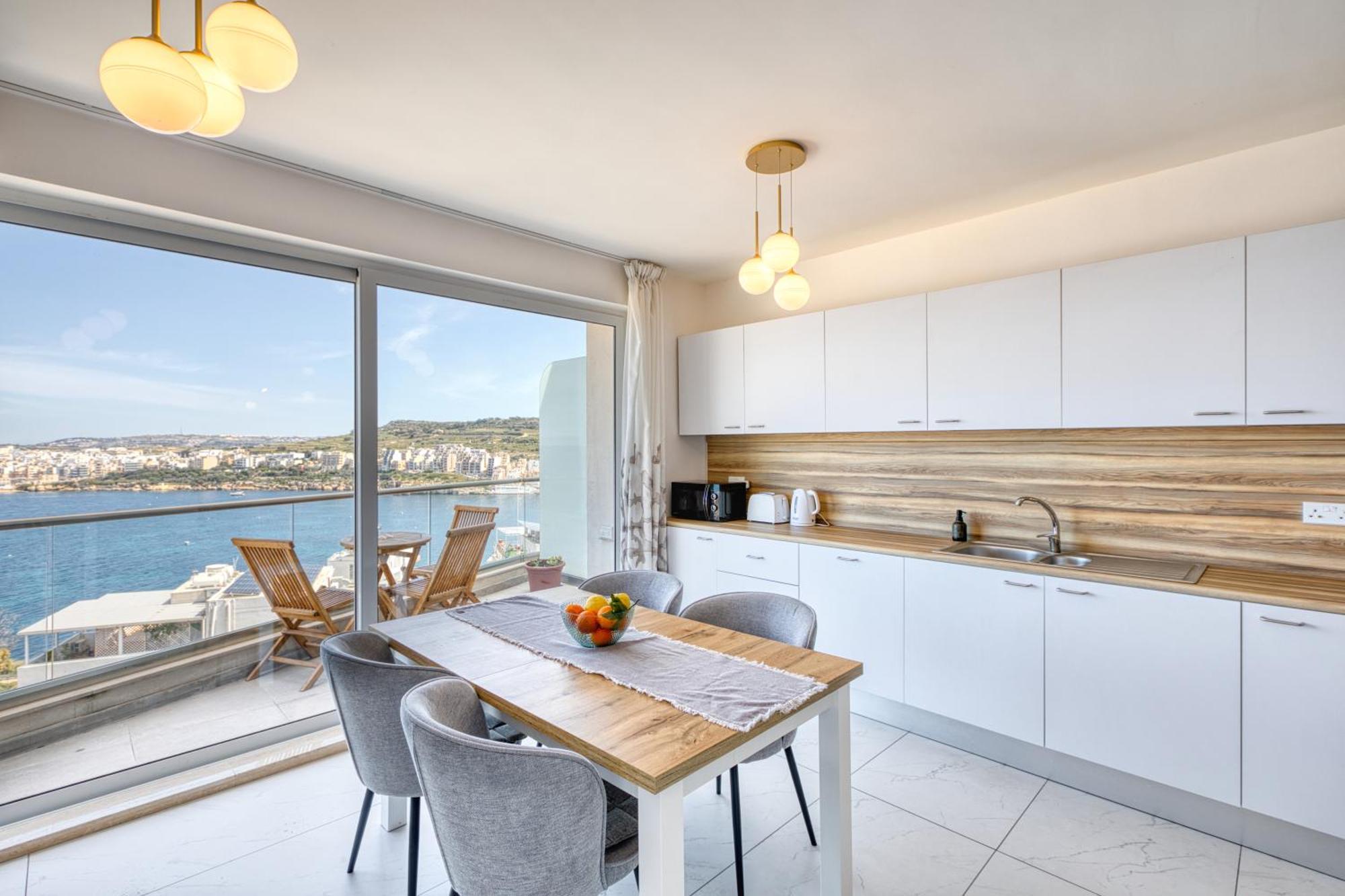 Blu Mar Sea View Apartments 圣保罗湾城 外观 照片