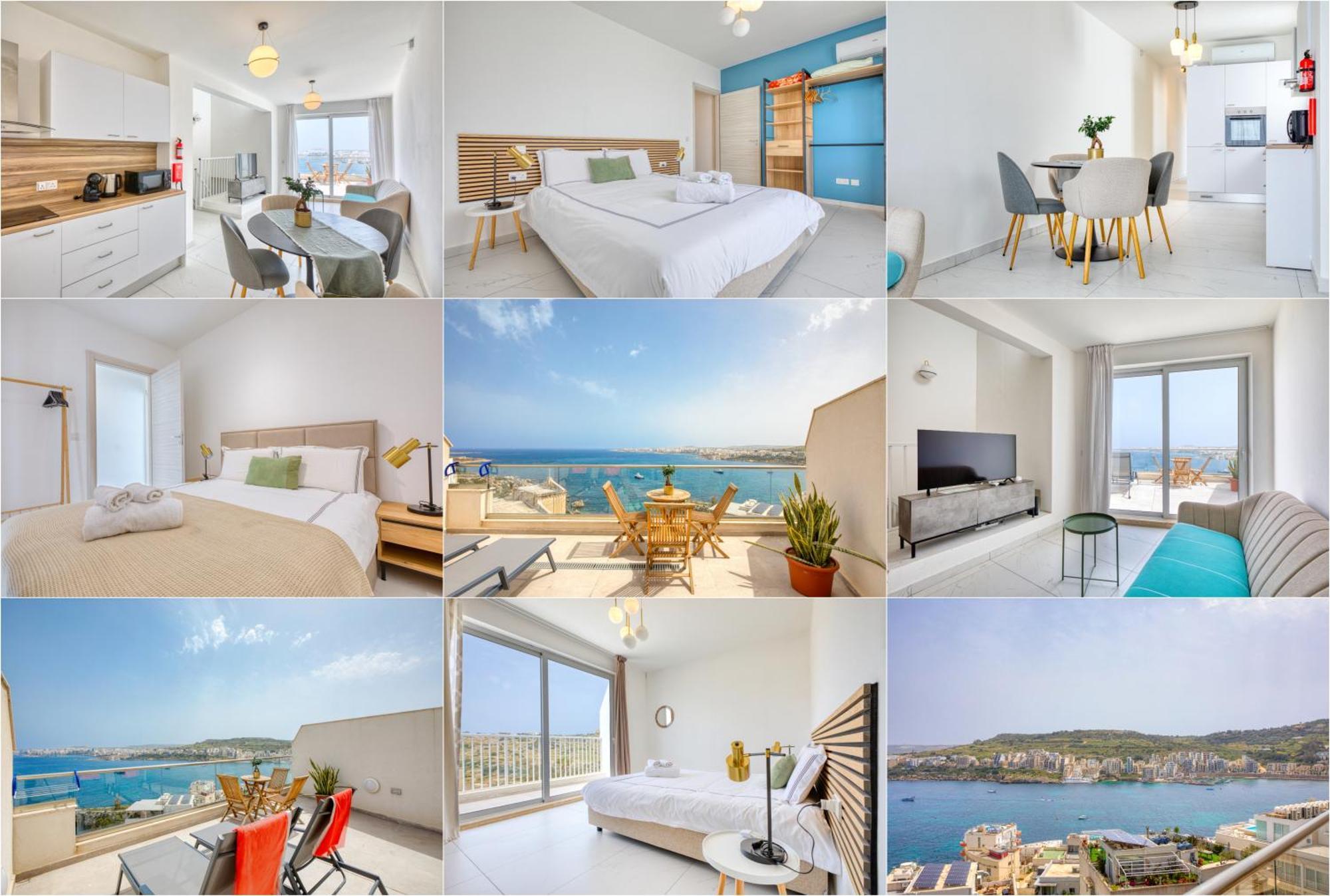 Blu Mar Sea View Apartments 圣保罗湾城 外观 照片