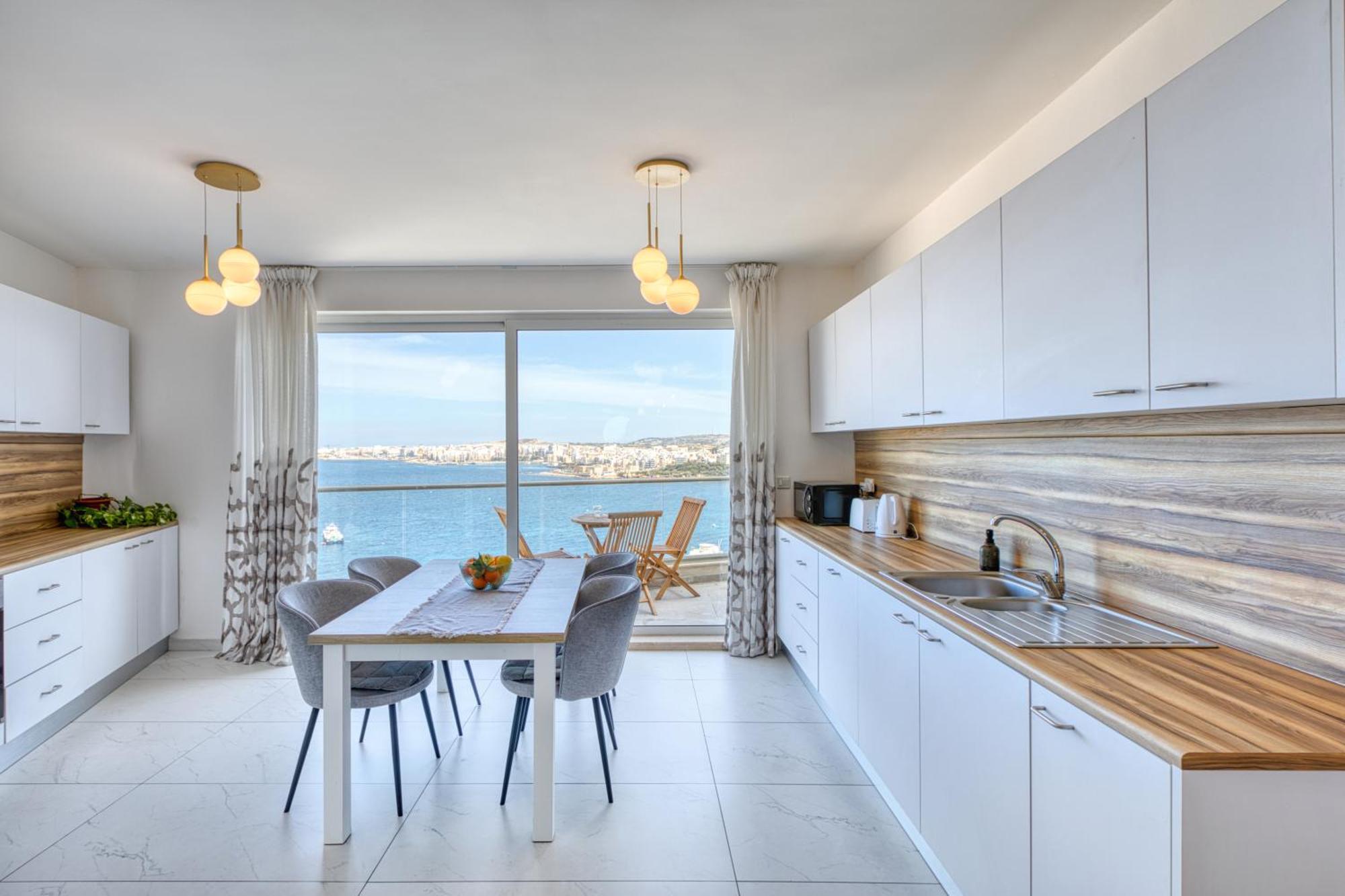 Blu Mar Sea View Apartments 圣保罗湾城 外观 照片
